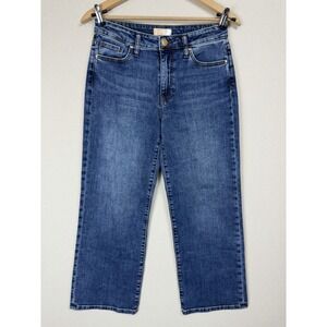KUT From The Kloth Charlotte Jeans Women's 6 Blue Denim High Rise Culotte Spring